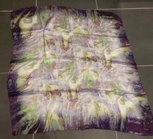 JOHN GALIANO SILK SCARF FLOWERS VINTAGE WITH AUTHENTICATION LETTER - Picture 1 of 3