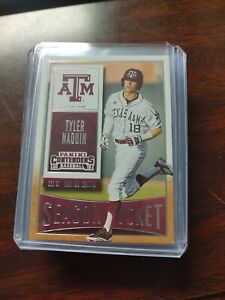 2015 Panini Contenders - Season Ticket #97 Tyler Naquin (RC) Texas A&M. Brewers