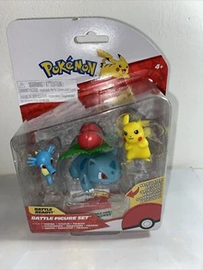 Pokémon Battle Figure Set Horsea Ivysaur Pikachu - Picture 1 of 2