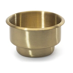 Drop In Drink Holder - Brass Dual Size - Picture 1 of 2