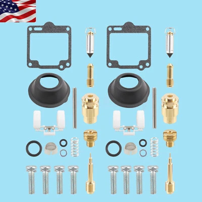 2X Carburetor Repair Rebuild Kit for Yamaha Virago XV750 1988-1997 XV1100 88-99 - Image 1 of 4