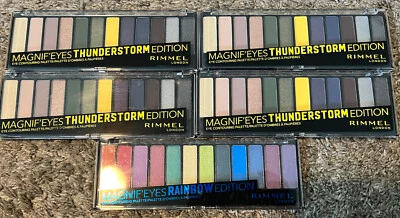 Rimmel Magnif'eyes Eyeshadow Palette THUNDERSTORM RAINBOW Edition SET 5 - Image 1 of 4