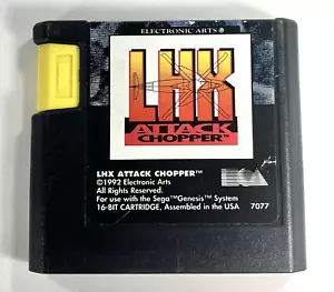 LHX Attack Chopper Sega Genesis 1992 Authentic Cartridge Only Tested - Picture 1 of 6