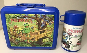 Aladdin Vintage Jim Henson Muppets Retro Lunch Pail Box & Thermos Treehouse - Picture 1 of 11