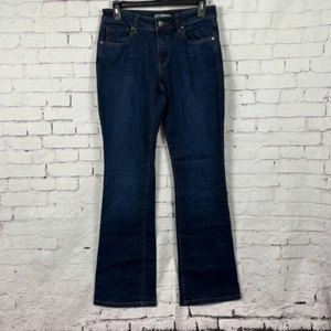Cabi Jeans Womens 6 Boot Cut Leg Dark Wash Stretch 5 Pocket Low Rise Denim Blue - Picture 1 of 10