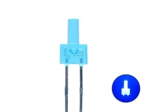 20 Tower LED 2mm- blau 2,4V diffus -Mini LED eingefärbtes Gehäuse Miniatur blau - Bild 1 von 2