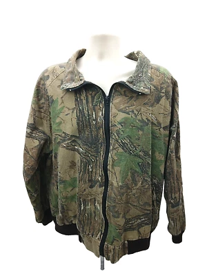 Cabela's Realtree Camo Jacket Mens Size XL GE Hunting Full Zip Light Weight - Image 1 of 4