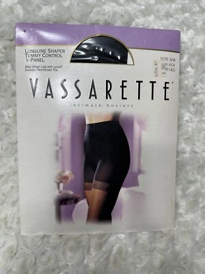 Vassarette Longline Shaper Tummy Control V-Panel Long black #8140 Pantyhose  - Изображение 1 из 4