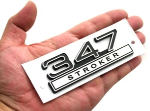 1pc 347 Liter 5.7 Stroker Engine Emblems Badge 3D Decals Stickers Chrome - Bild 1 von 4