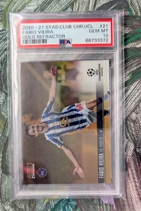 Fabio Vieira 2020/21 Topps Stadium Club Chrome - Gold RC /50, #21, PSA 10 - Bild 1 von 2