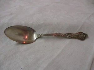 Antique 1914 R&B IS Silver plate Teaspoon Poppy - Picture 1 of 3