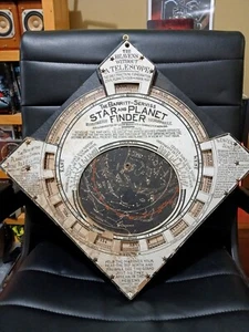 Antico cercatore stelle e pianeti Barritt Serviss Celeste 1906 brevettato precocemente - Foto 1 di 11