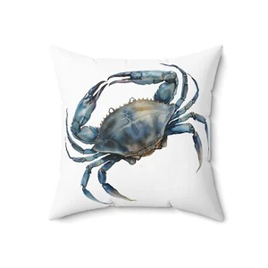 Crab pillow 18 x 18" - Picture 1 of 4