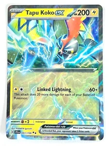 Tapu Koko ex 051/159 Double Rare Journey Together Pokemon - Pack Fresh Near Mint - Picture 1 of 8