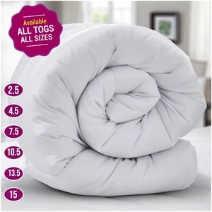Extra Deep Duvet Quilt Hotel Quality Duvets 2.5 4.5 10.5 13.5 15 TOG ALL Sizes - Picture 1 of 15