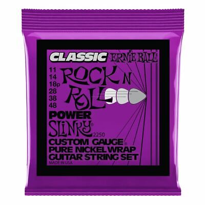Electric Guitar Strings Ernie Ball 2250 Power Slinky Rock N Roll - Nickel 11-48