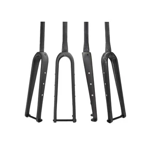 Carbon Gravel Road Bike Fork Cyclocross Bicycle Forks 700*45C 12x100mm Disc MaLl - Picture 1 of 16