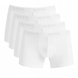 Alfani Men's 4 Pack Boxer Briefs Trunk Underwear TAGLESS Wicking White XL $40 - Picture 1 of 5