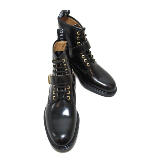 Leather boots Louis Vuitton Black size 40 EU in Leather - 32971791