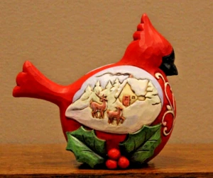 Figura Jim Shore Heartwood Creek "Winter's Joys" Navidad Vacaciones Cardenal 19 - Imagen 1 de 7