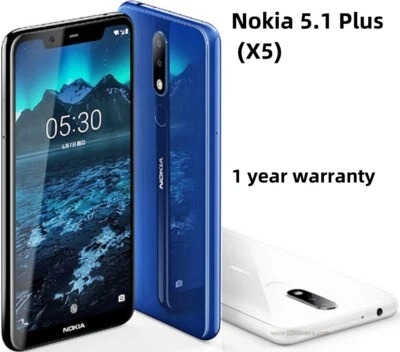 Nokia 5.1 Plus (X5) Dual SIM  13MP LTE 4G Unlocked Android Smartphone  - Image 1 of 4