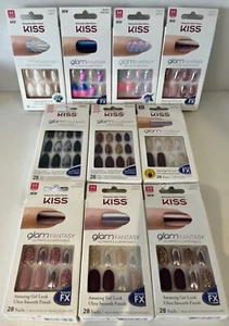 KISS glam FANTASY False Nails - Adhesive tabs & Glue included - Picture 1 of 32