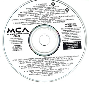 CANADA 1995 PROMO CD VARIOUS HEADSTONES BRUCE COCKBURN WEEZER SHEENA EASTON - Picture 1 of 1