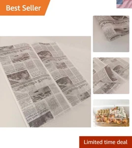 Deli Paper Sheets Sandwich Wrap Paper - Food Wrapping Grease Resistant Checke... - Picture 1 of 5