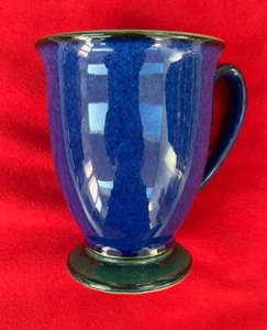 DENBY ENGLAND FOOTED MUG :   BLUE/GREEN - SUPER, SOUND CONDITION! - Picture 1 of 6