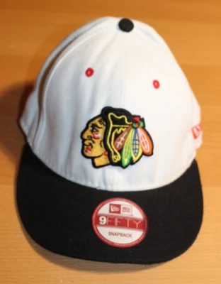 Gorra NHL Hockey Chicago Blackhawks Snapback Talla Única New Era 9Fifty Blanca Foto 1 de 4