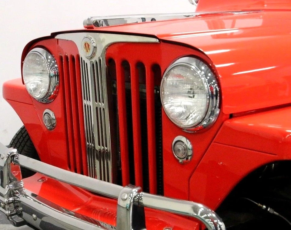 2x Headlights Willys Jeep Plainsman DeLuxe Speedway Aero Ace Wing Lark CJ-2a - Image 1 of 3