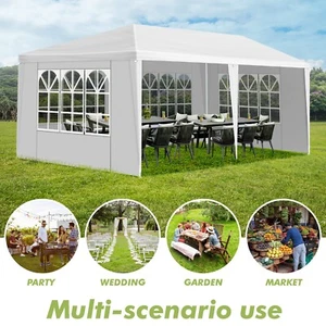 10*20FT Wedding Tent with 4 Removable Sidewalls,Outdoor Use for Party,Wedding,Ma - Picture 1 of 10