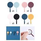10x Self Adhesive Hooks Hanging Without Nails Outdoor Keys Sticky Wall Hooks