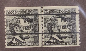 Scott 1303a - 4 Cents Lincoln - MNH - Joint Line Pair - Waco, TX - SCV $250.00 - Picture 1 of 1