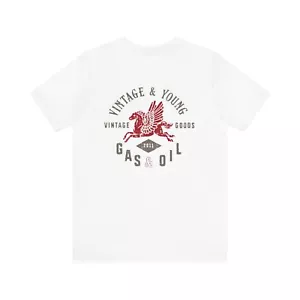 Vintage Gas and Oil Tee, Petroliana Collectible shirts, Oil can shirt - Picture 1 of 5