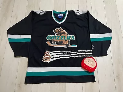 VINTAGE RARE STARTER UTAH GRIZZLIES  HOCKEY JERSEY SIZE XL - Image 1 of 4