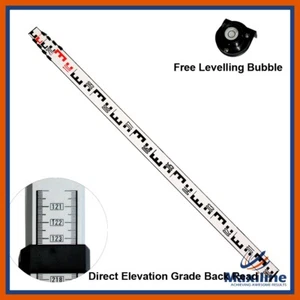 5 Meter 5 Sections Aluminium Staff Staves for Dumpy Level Rotary Laser Level - Picture 1 of 1