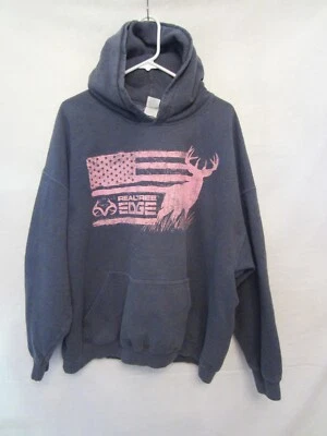 Sudadera con capucha para mujer Realtree Edge gris/rosa 2XL Gildan mezcla pesada Foto 1 de 4