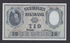 1951 - SZWEDZKA - banknot 10 koron UNC