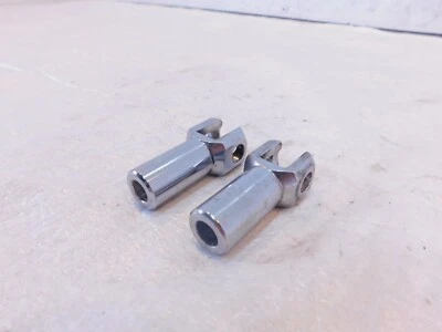 Harley Davidson Softail Chrome Passenger Footpeg Peg Bracket Mount Supports Pair - Изображение 1 из 4