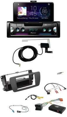 Pioneer DAB Bluetooth Lenkrad USB Autoradio für Seat Ibiza 2008-2015 tuam grey - Bild 1 von 4