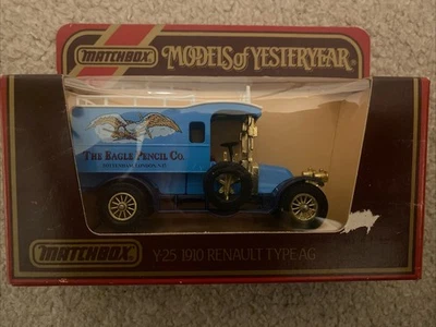 Matchbox Models of Yesteryear Y-25 1910 Renault Type AG the Eagle Pencil Co - Image 1 of 4