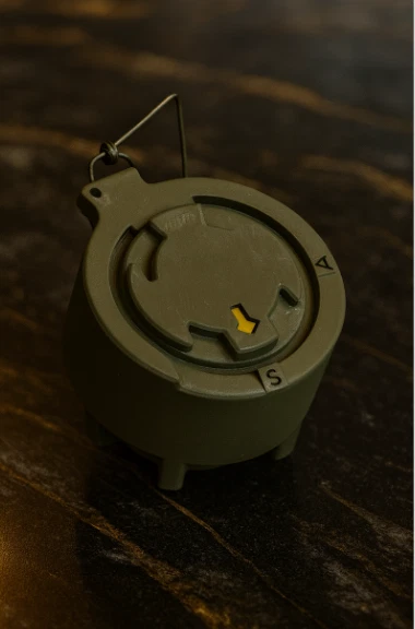 INERT M14 "Toepopper" Anti-Personnel Land Mine 1:1 Size Plastic Replica - Image 1 of 4