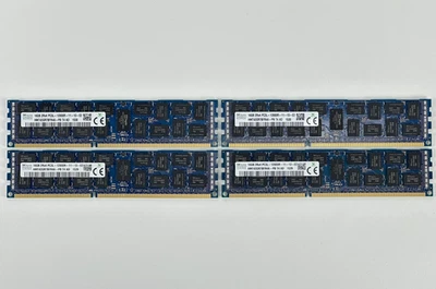 64GB Lot of 4x Hynix 16GB 2Rx4 PC3L-12800R ECC RDIMM DDR3 1600 MHz RAM Memory SK - Image 1 of 4