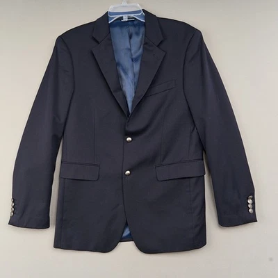 Blazer Nautica Azul Marino 38R Mezcla de Lana Dos Botones de Ancla Plateados Abrigo Deportivo Chaqueta Foto 1 de 4