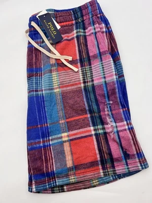 Polo Ralph Lauren Azul Cuadros Poni Logo Para Hombre Magic Polar Corto 2XL / XXL NUEVO CON ETIQUETAS Foto 1 de 4