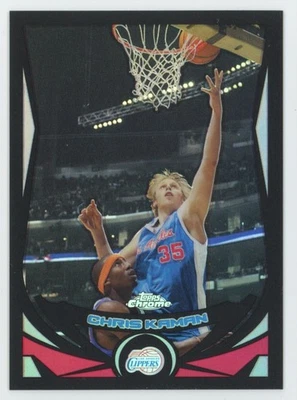 2004-05 Topps Chrome BLACK Refractor Chris Kaman /500 Clippers #61 A1 - Image 1 of 2