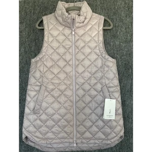 NWT Fabulous Athleta Whisper Featherless Vest Purple Lavender Sz Large Tall LT - Picture 1 of 6