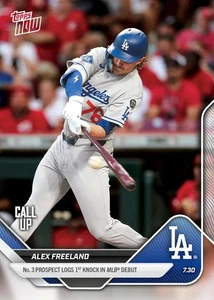2025 Topps Now Alex Freeland 1st Hit Call-Up Card #491-QTY AVAILABLE-IN STOCk! - Picture 1 of 1