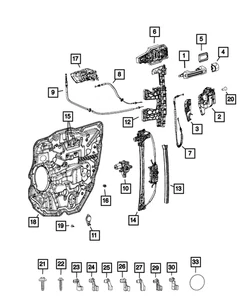 Genuine Mopar Door Outside Handle Bracket Left 68569671AA - Picture 1 of 1